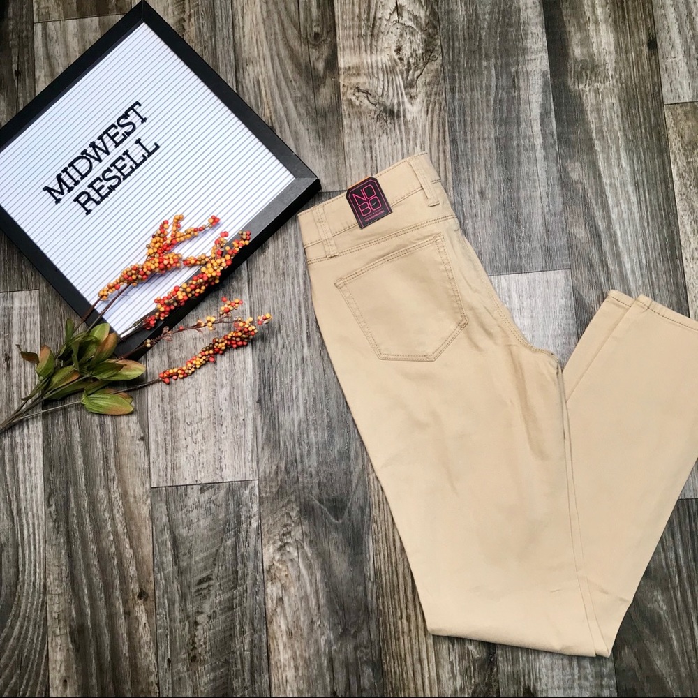 Khaki Colored Skinny Pants -7